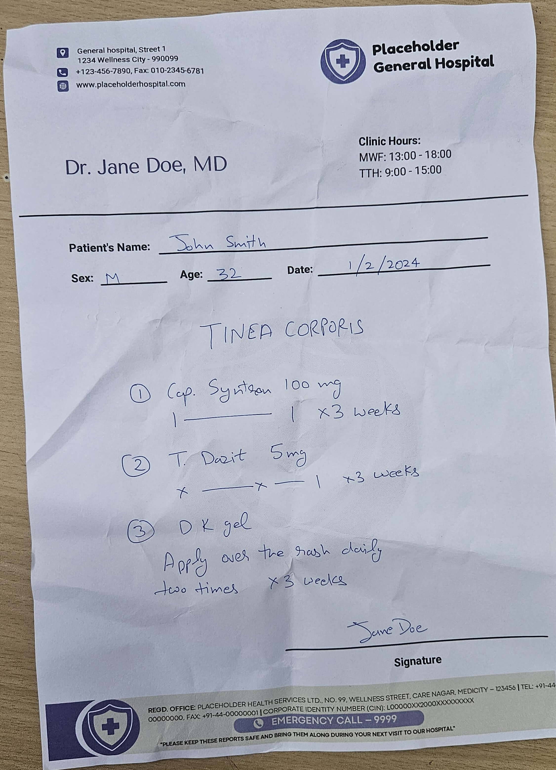 Medical Prescription